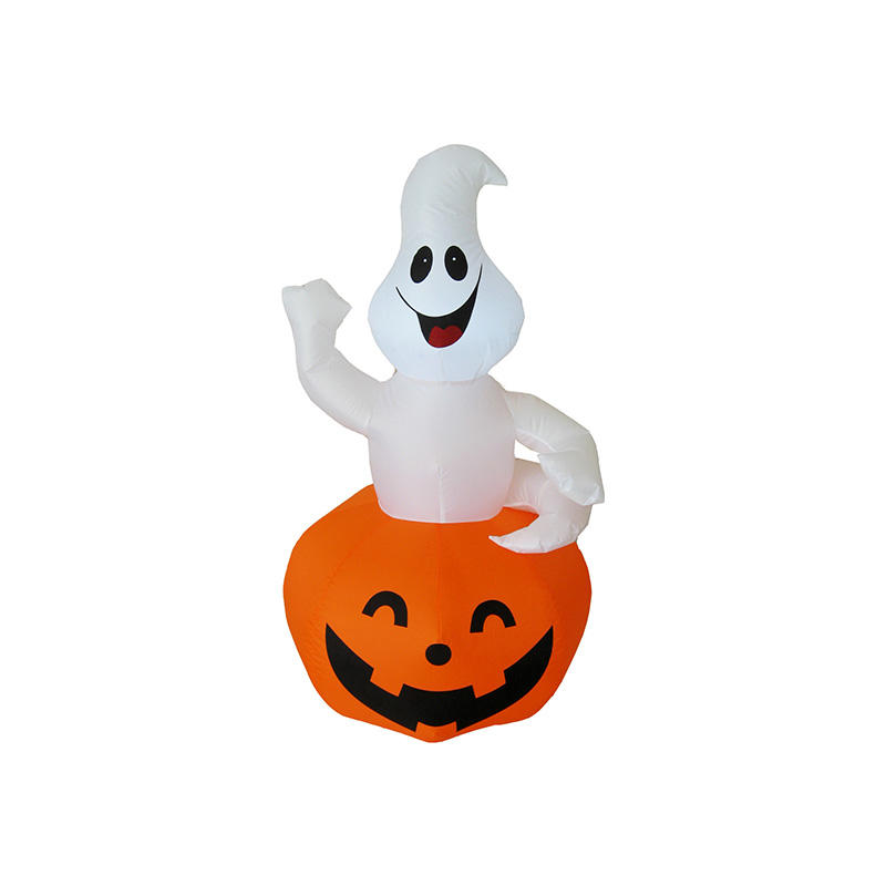 Happy Halloween inflatable white Ghost in Pumpkin FL19QPG-10