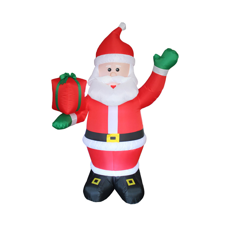 Giant Christmas inflatable Santa with Present FL21QS-196-Zhoushan Fule ...
